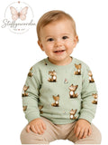 Handgemachter Kinderpullover „Kleiner Fuchs“