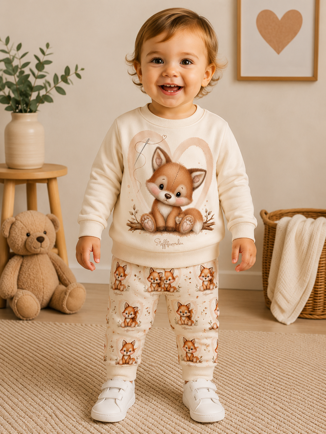 🌿 Pullover- & Pumphosen-Set „Fuchs- Lia“