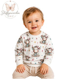 Handgemachter Kinderpullover „Kleines Nilpferd“