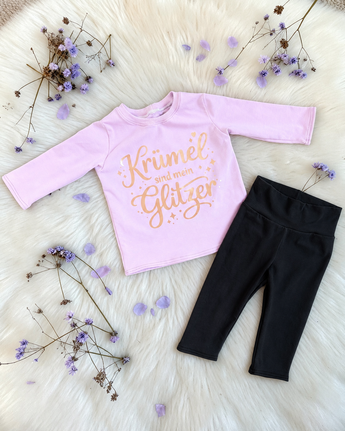 Baby-Set „Krümel sind mein Glitzer“