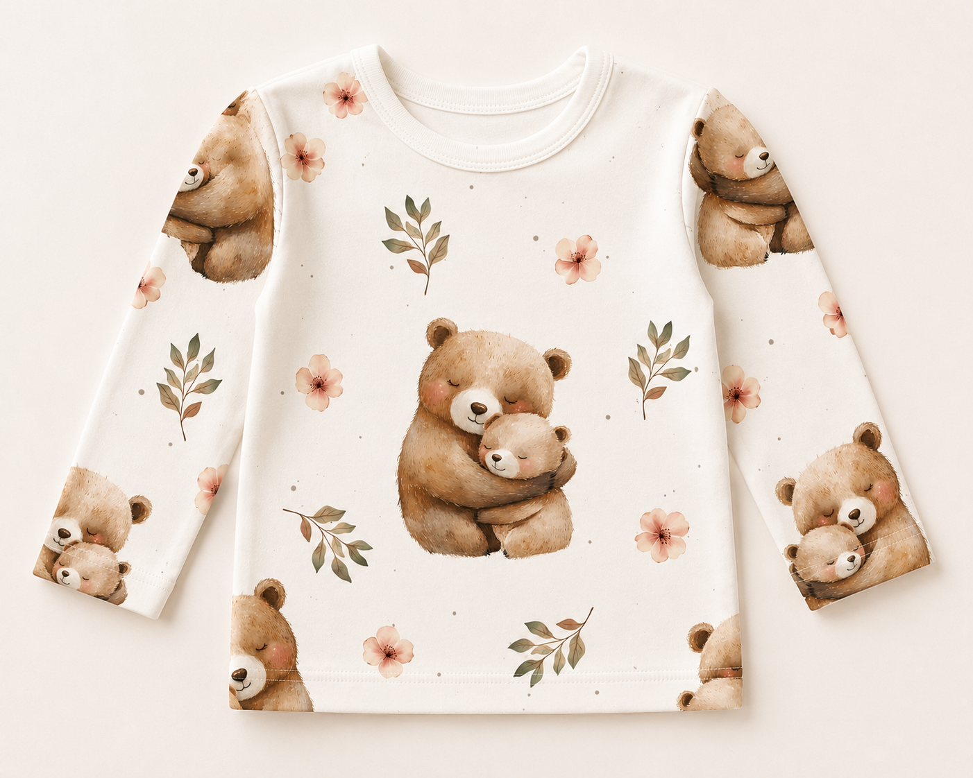 Handgemachter Kinderpullover „Kleiner Kuschelbär“