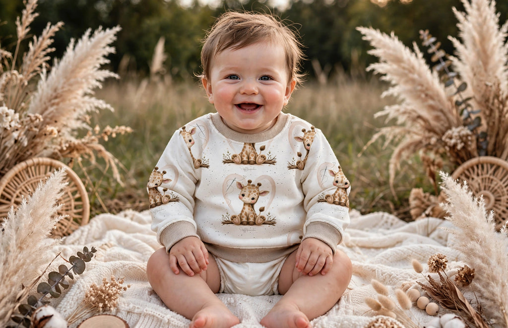 Baby-Pullover „Kleiner Giraffe“