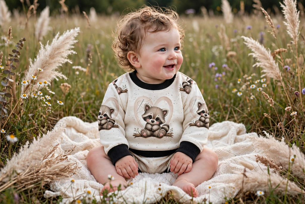 Baby-Pullover „Kleiner Waschbär“