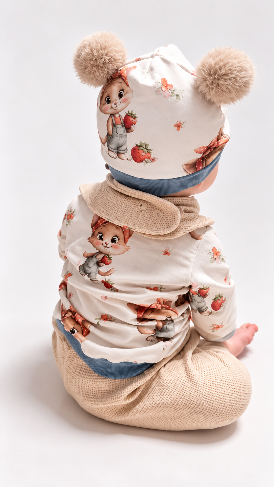 🍓 Katzenliebe – 4-teiliges Outfit-Set