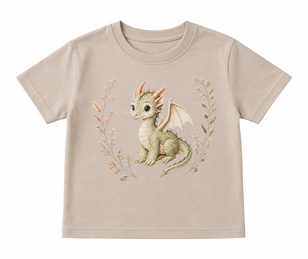 Handgemachtes Kindershirt „Niedlicher Drache“