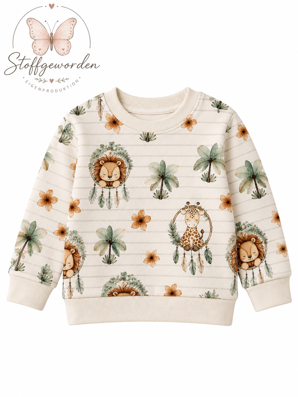 Handgemachter Kinderpullover „Safari“