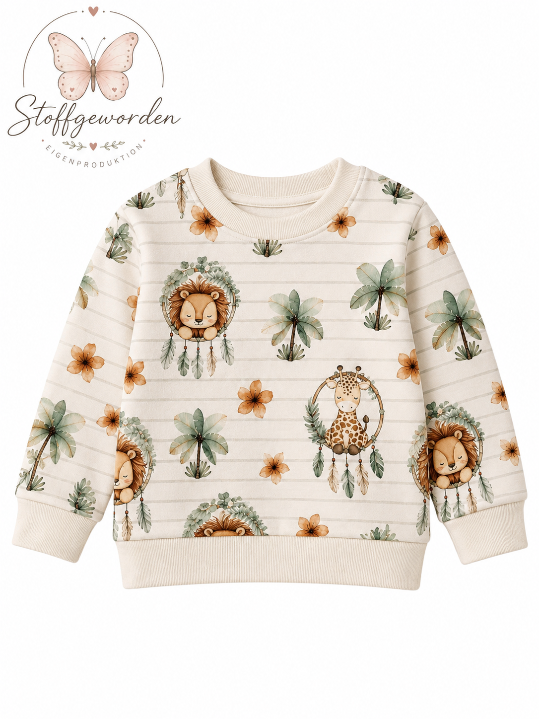 Handgemachter Kinderpullover „Safari“