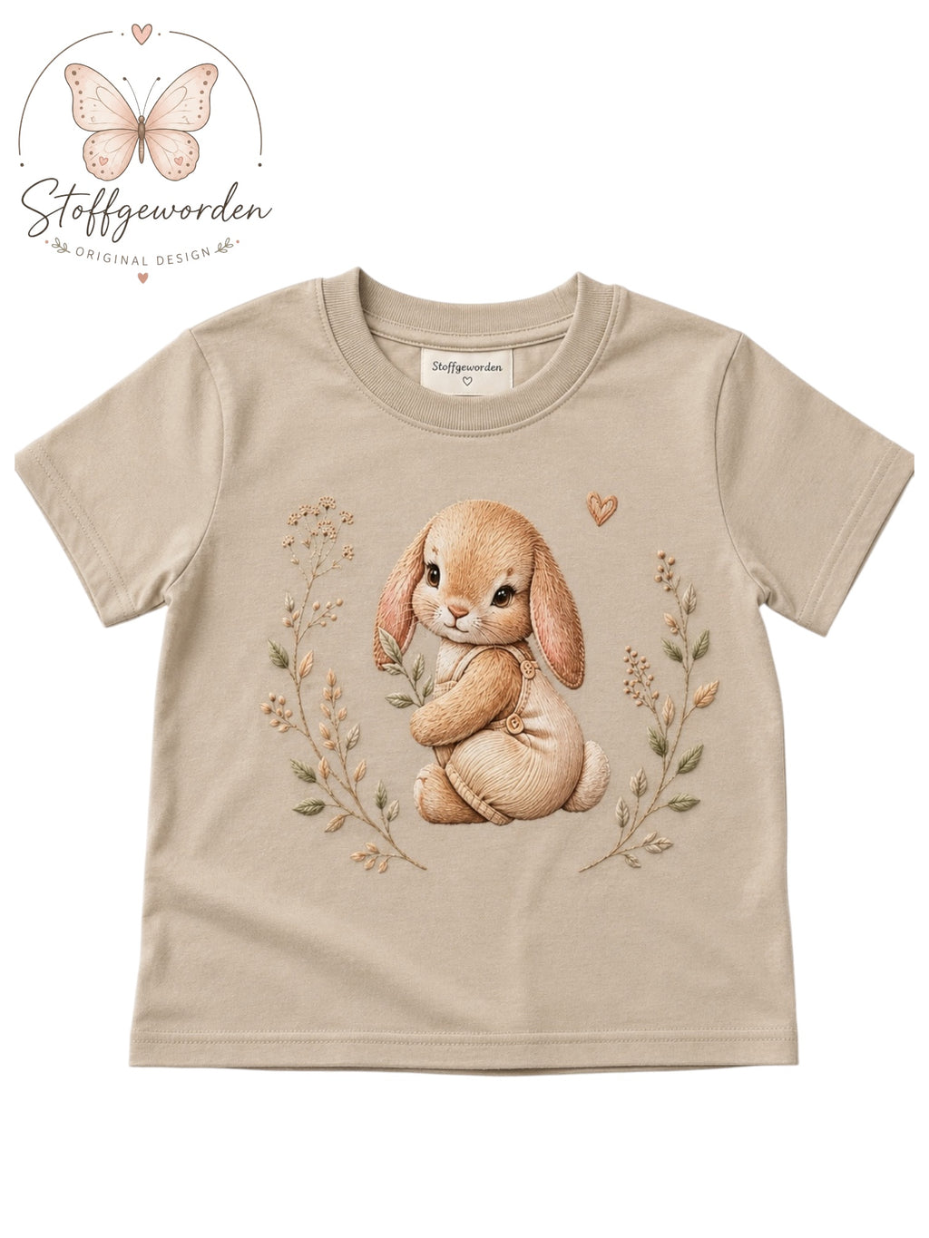 Handgemachtes Kindershirt „Hase Damien“