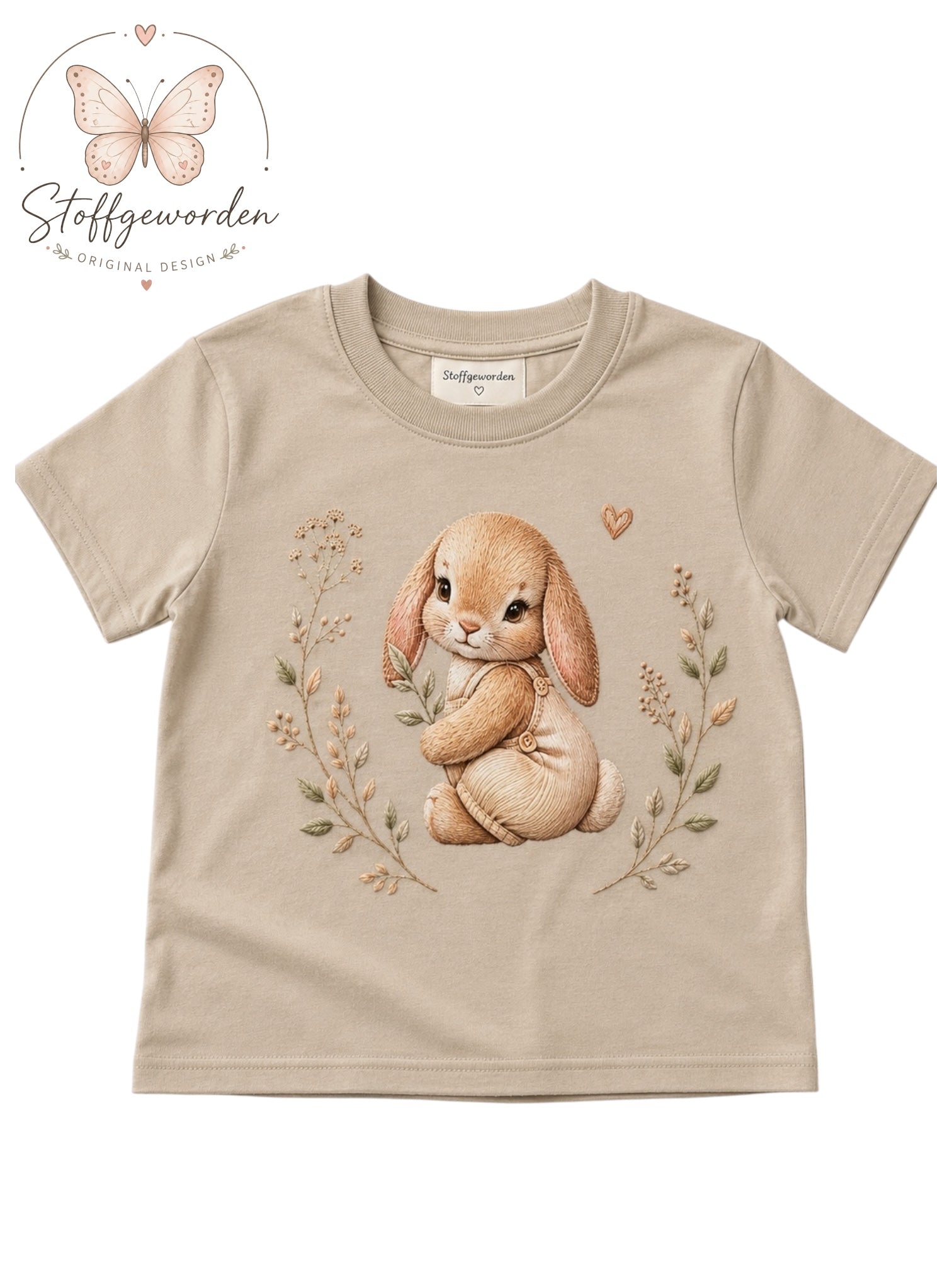 Handgemachtes Kindershirt „Hase Damien“