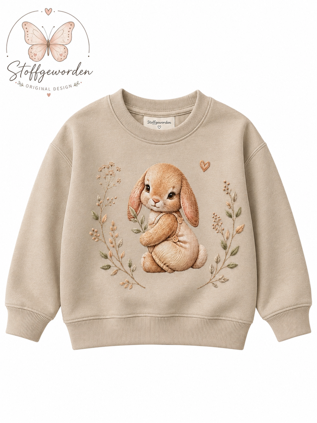 Handgemachter Kinderpullover „Hase Damien“