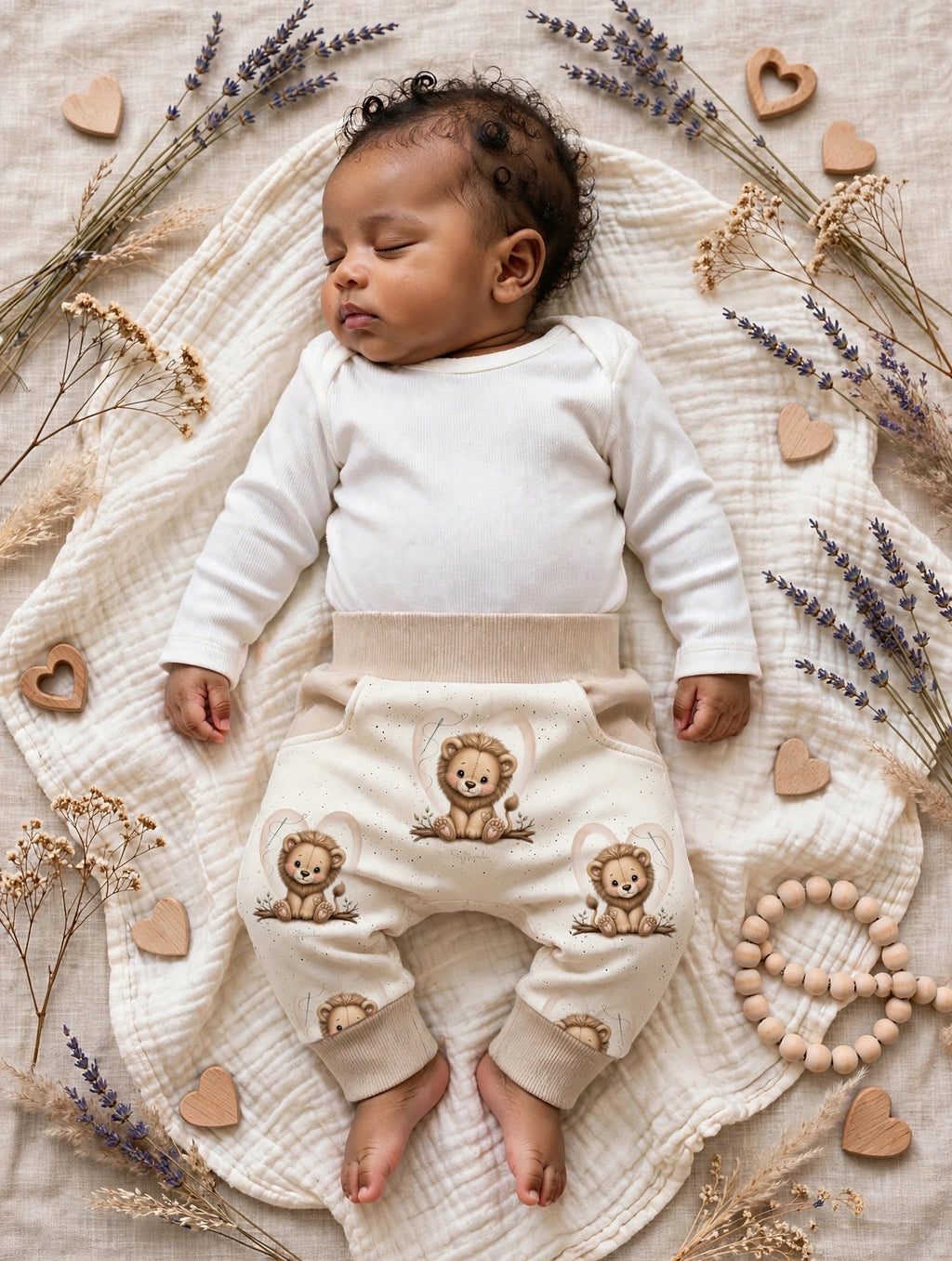 Baby-Pumphose „Kleiner Herzenslöwe“