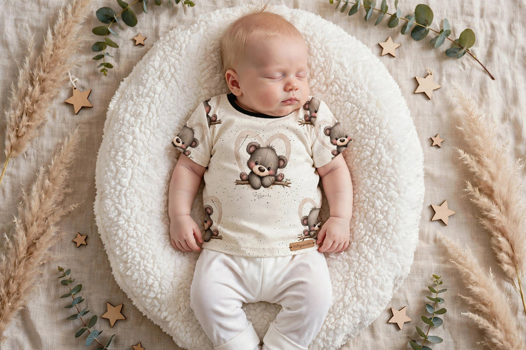 Baby und Kinder-T-Shirt „Kleiner Herzensbär“