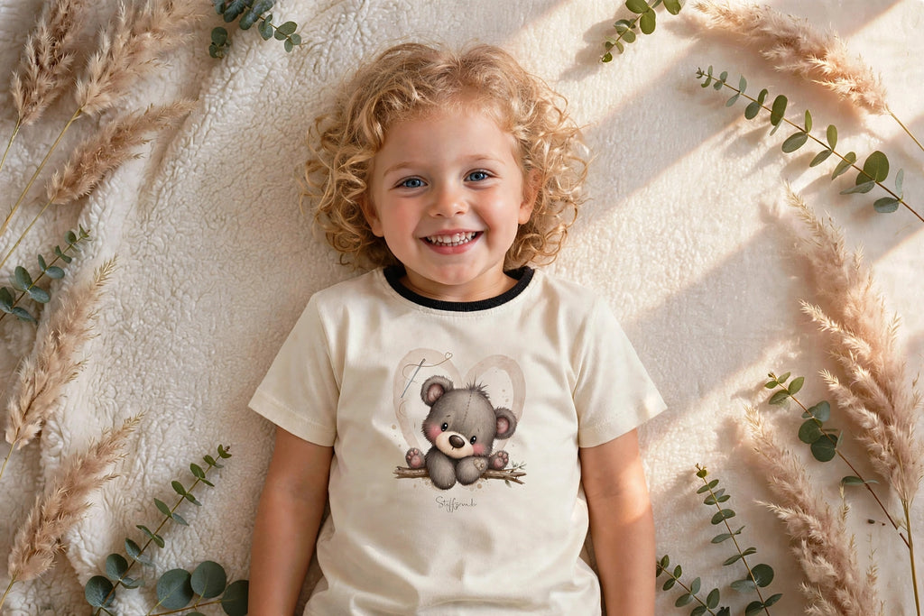 Kinder-T-Shirt „Kleiner Herzensbär“