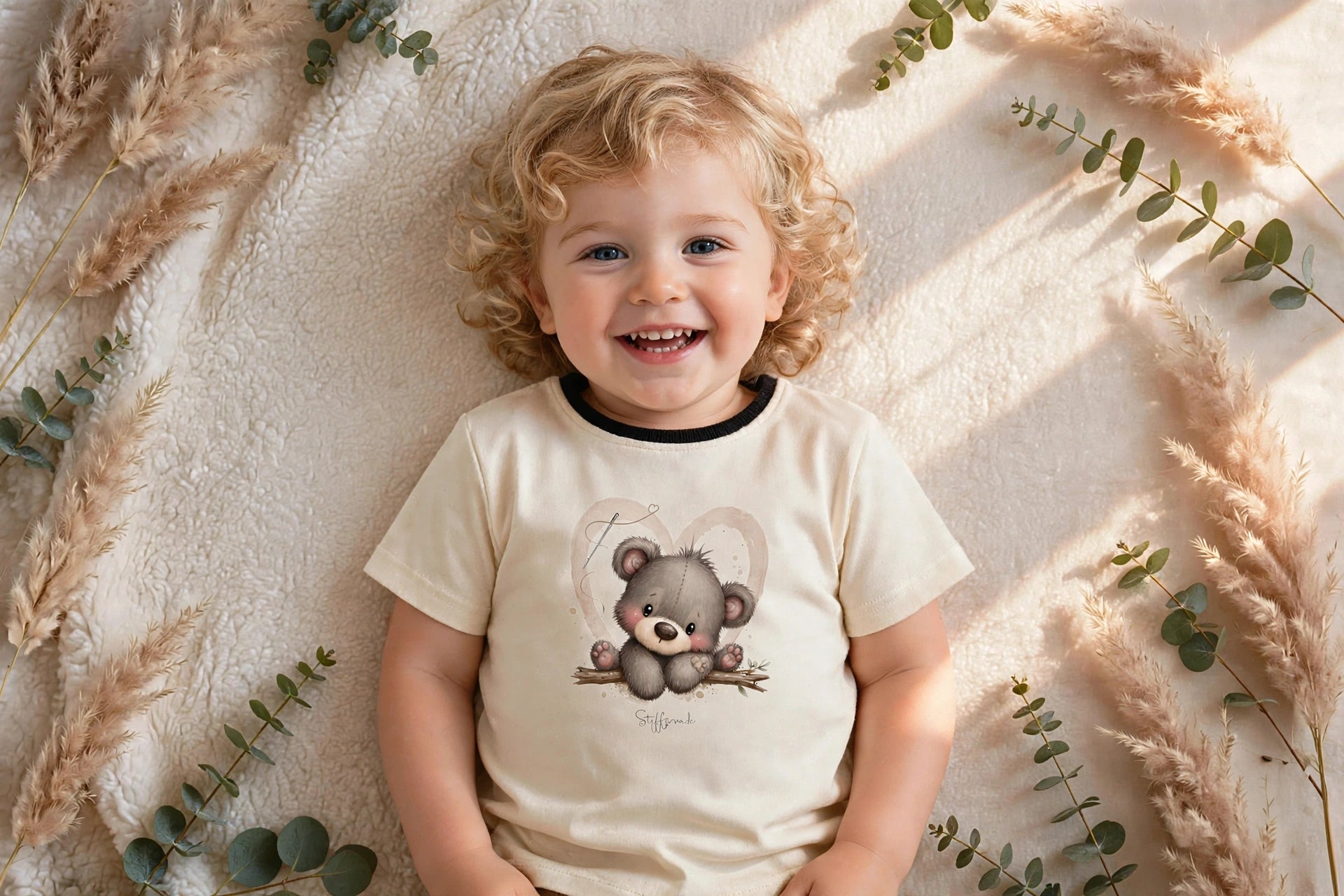 Kinder-T-Shirt „Kleiner Herzensbär“