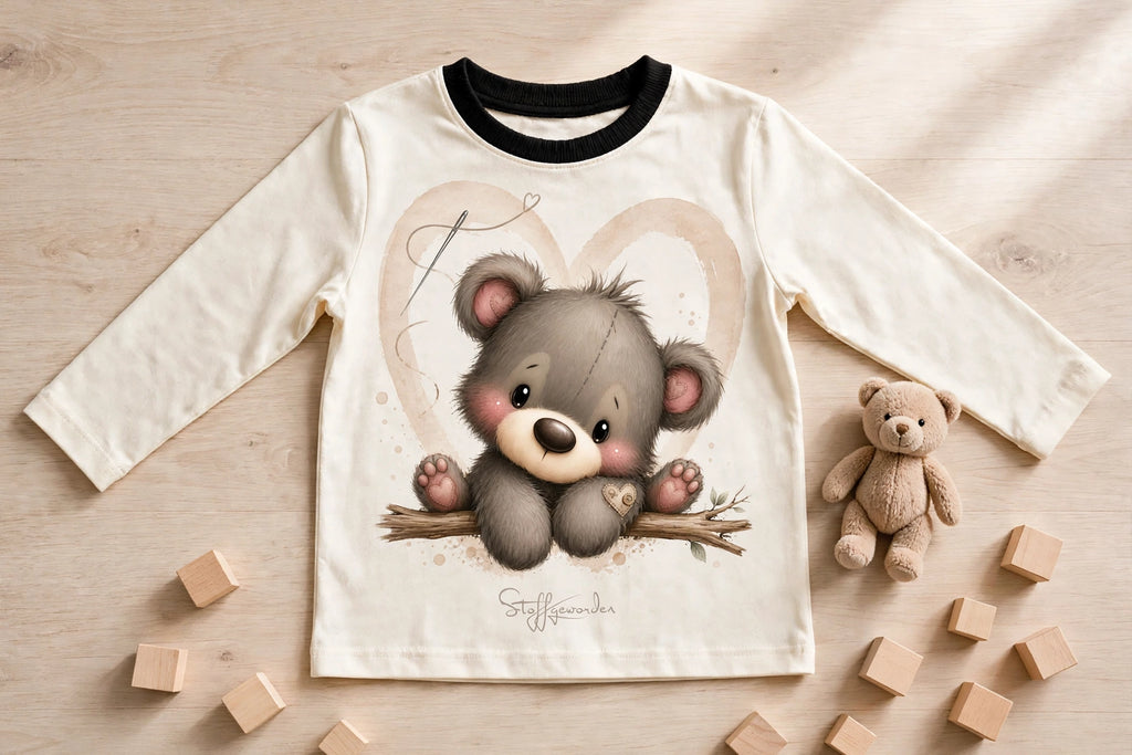 Baby- & Kinder-Sweatshirt „Kleiner Herzensbär“