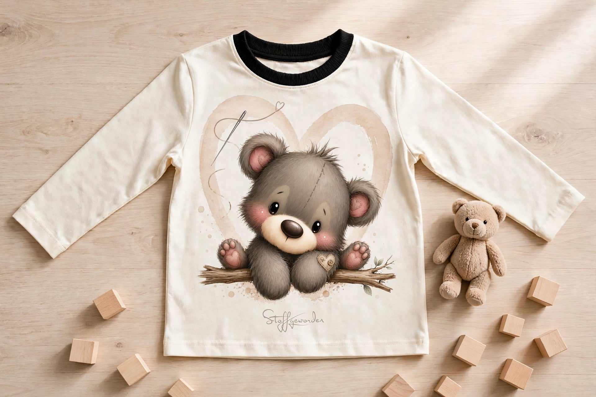 Baby- & Kinder-Sweatshirt „Kleiner Herzensbär“