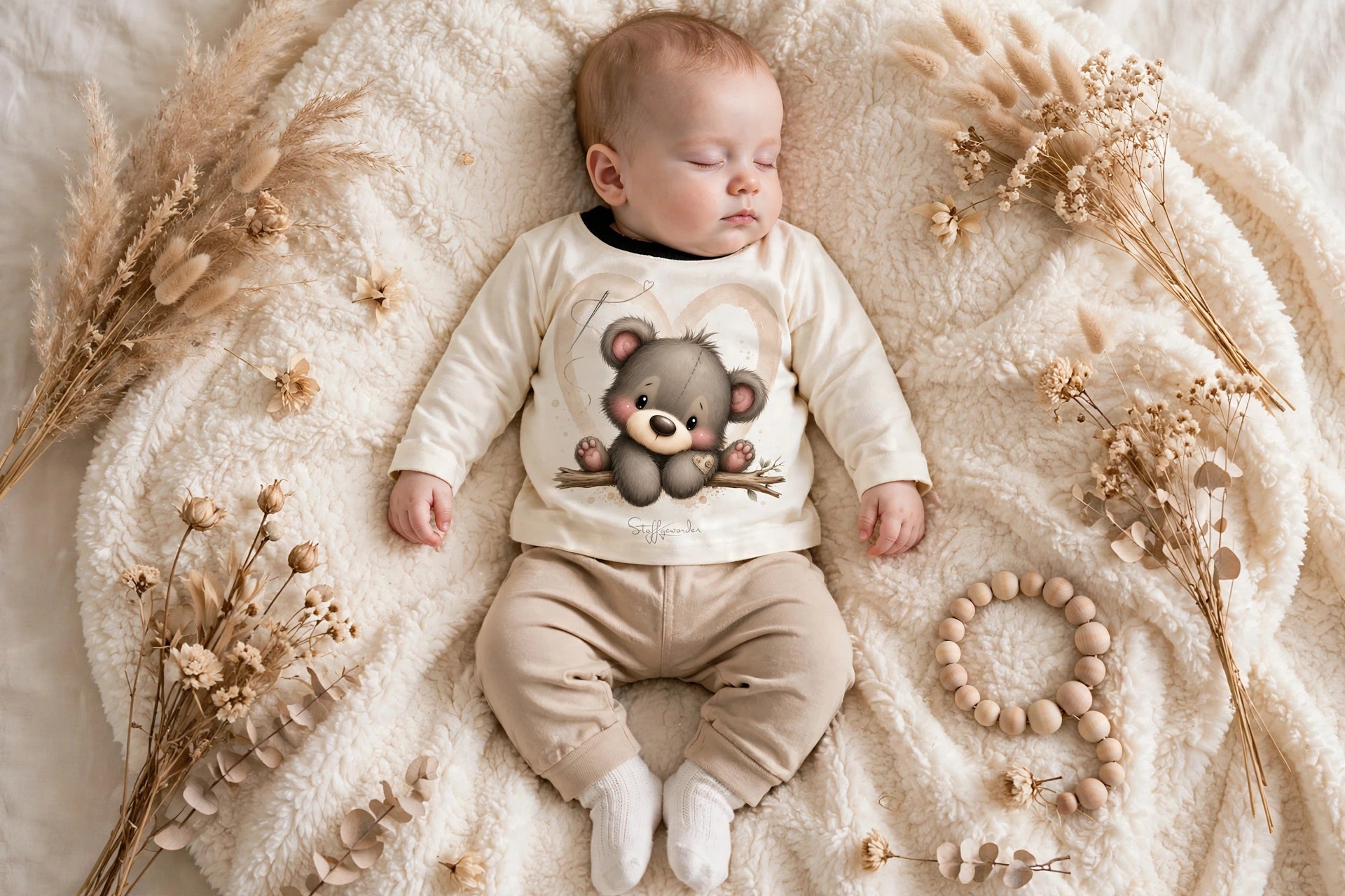 Baby- & Kinder-Sweatshirt „Kleiner Herzensbär“