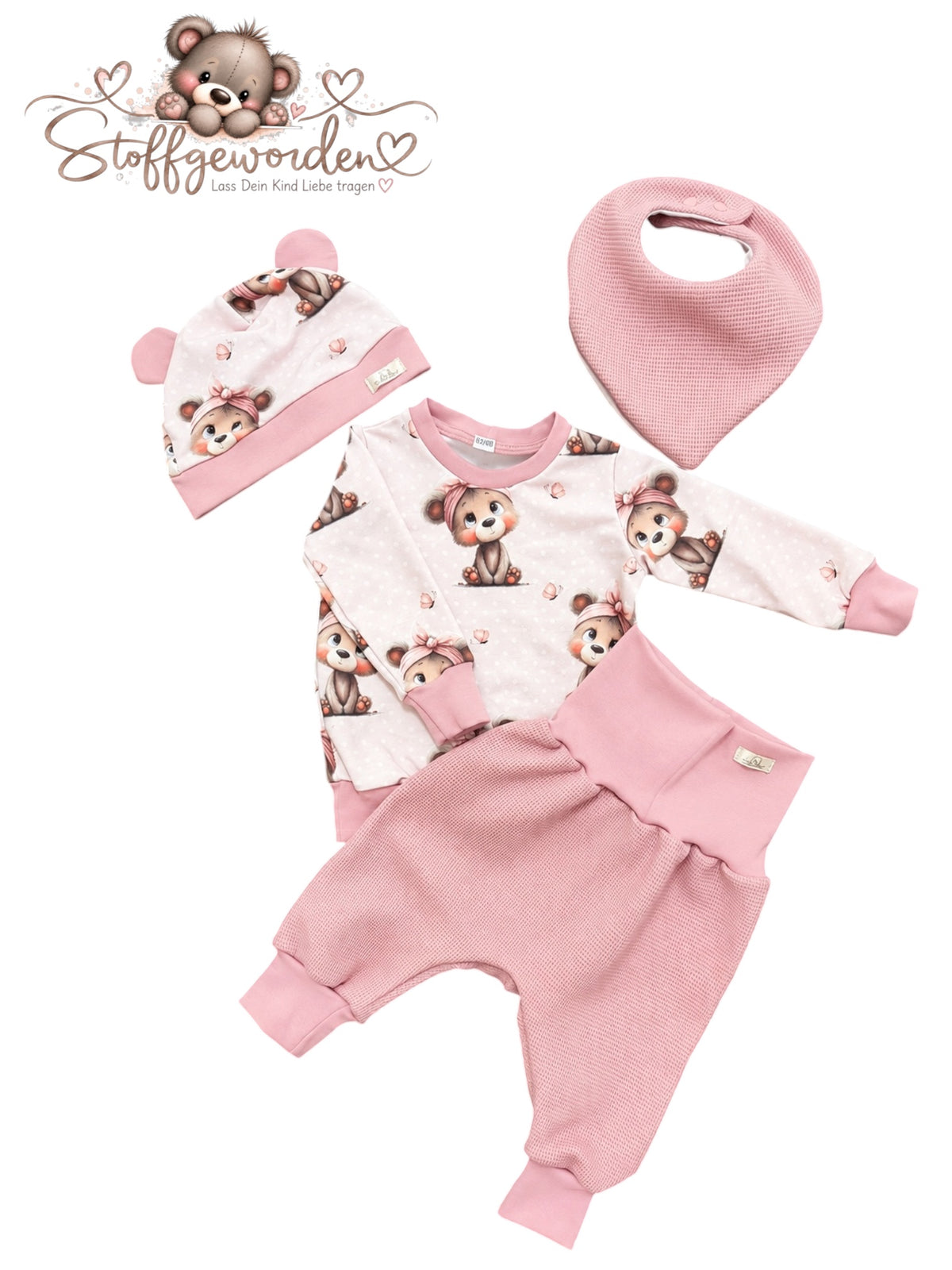 Set „Bärchen Sarah“ – Rosa
