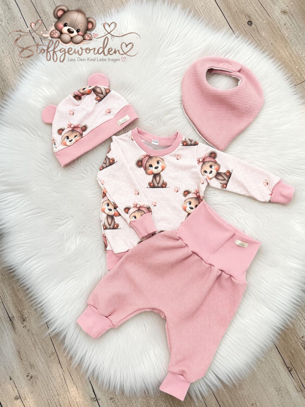 Set „Bärchen Sarah“ – Rosa