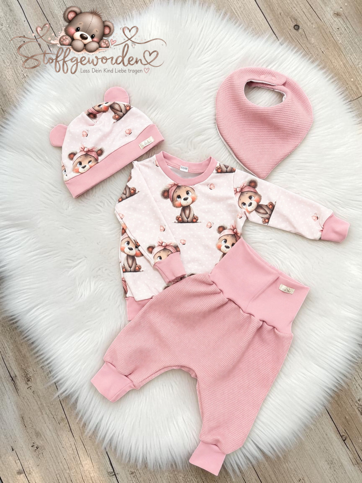 Set „Bärchen Sarah“ – Rosa