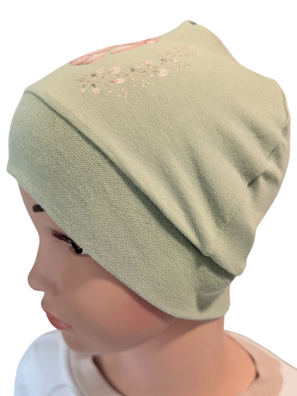 Beanie Häschen „Zoe“ Schilfgrün